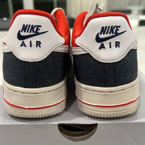 Nike Air Force 1 LV8 KSA (GS) 5 youth kids 6.5 Women Red | White | Blue Navy HTF - Picture 6 of 14